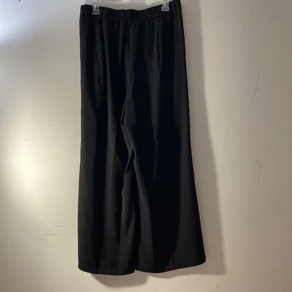 Sassy Zoey | Black Wide Leg Trouser Pants - Picture 3 of 10